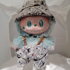 Labubu Clothes Overall with bucket hat #30